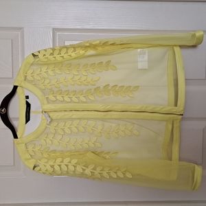 Nwot Faux/Sheer Jacket